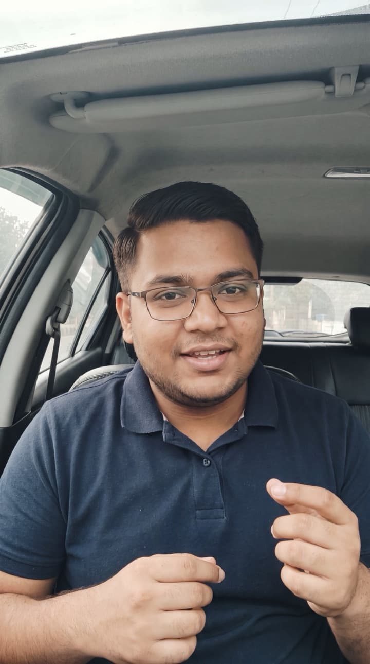 Kabir's month four video update, filmed in his car